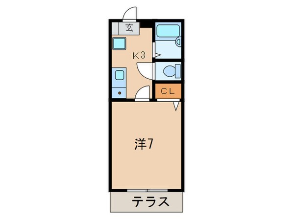 カンパ－ニュ出屋敷Ⅱの物件間取画像